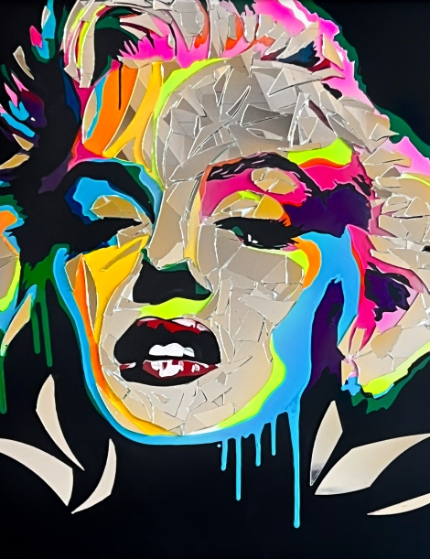 PROVA-2-2 acrilico su pannelli e mosaico di specchi