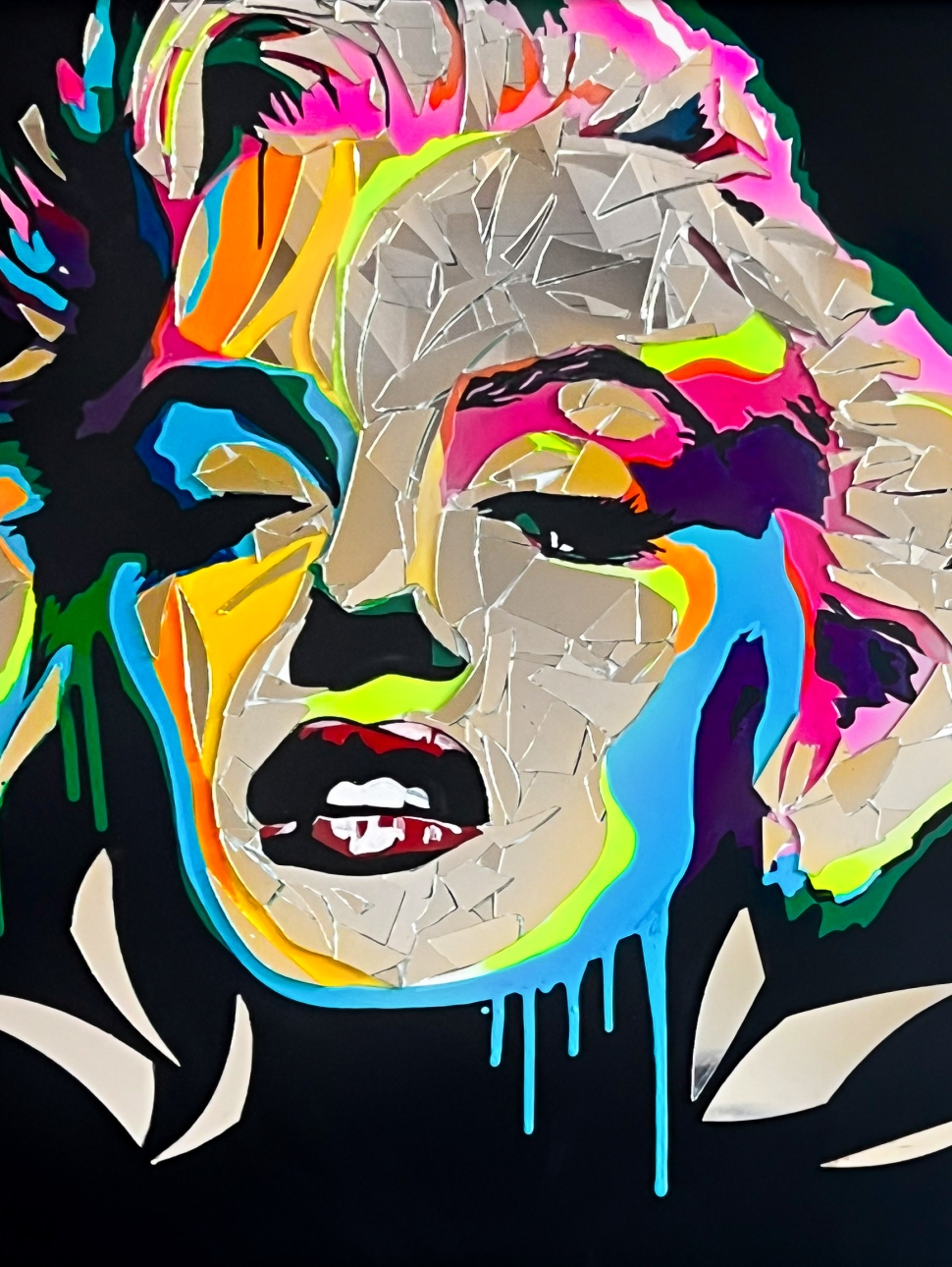 PROVA-2-2 acrilico su pannelli e mosaico di specchi